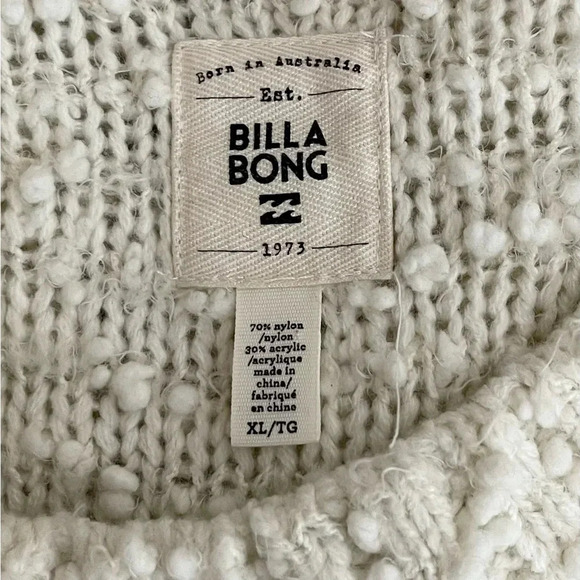 Billabong | Popcorn Furget Me Not Sweater On Off The Shoulder Bell Sleeve - Picture 8 of 11